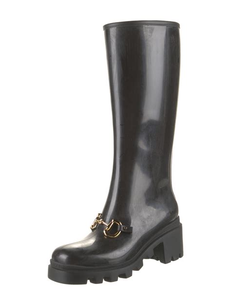 gucci women's ankle boot with horsebit|Gucci rain boots for women.